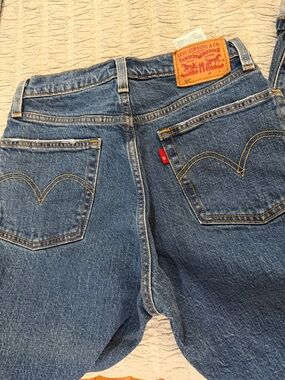 Levi's Blue 25x30 Denim Jeans 501 Red Tab-EUC